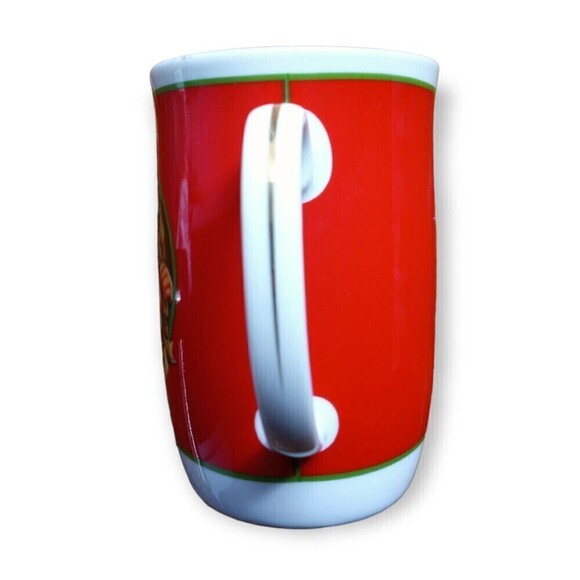 Otagiri Japan Santa Mug Christmas  Gold Rim Merry Christmas Coffee Tea Cup - Picture 5 of 6